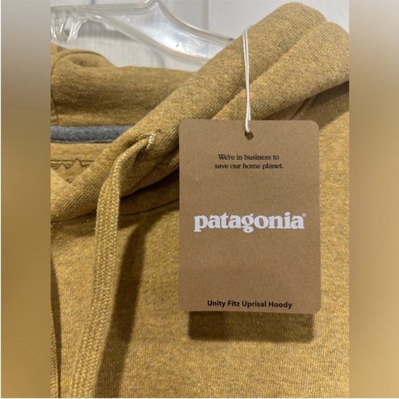 Patagonia Women’s Large Unity Fitz Uprisal Hoodie Pufferfish Gold Yellow NWT - Picture 4 of 14